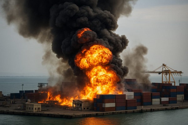 Chaos at Sea: Massive Blast Rocks Iran’s Shahid Rajaee Port, Hundreds Injured!