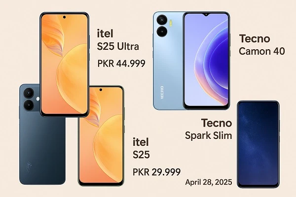 Latest Affordable Range Smartphones in Pakistan by Itel and Tecno