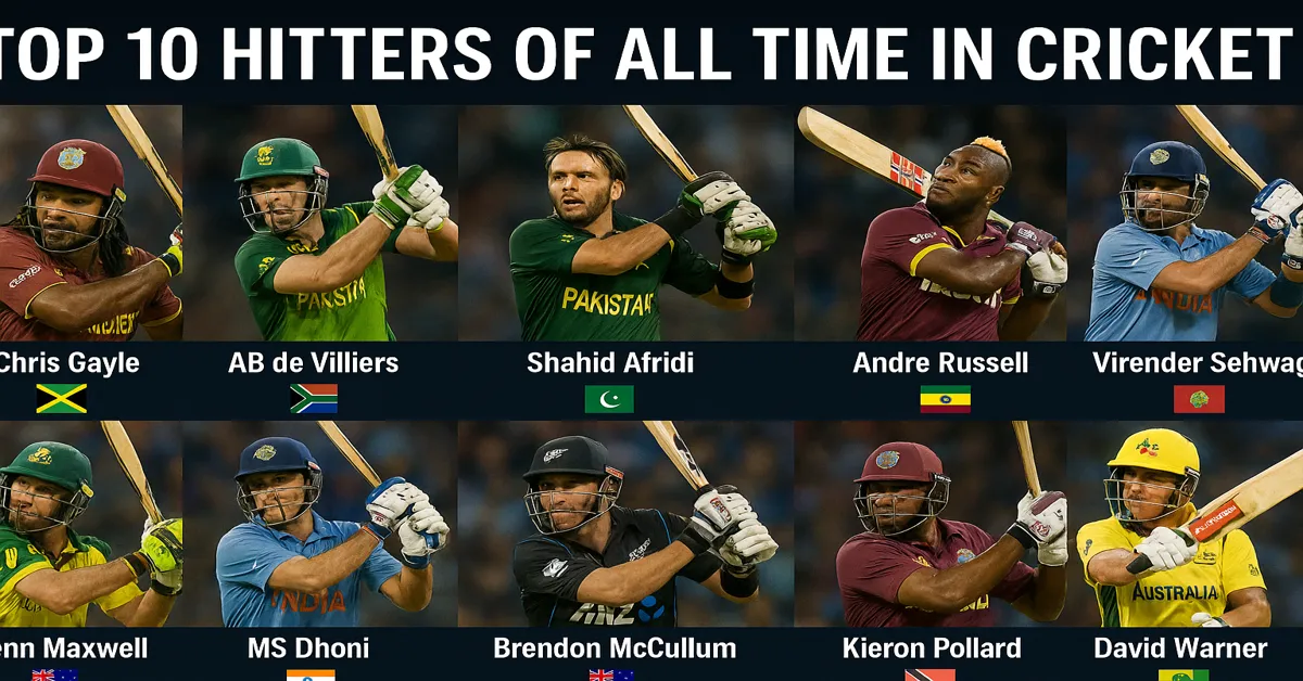 Top 10 Hitters of All Time in Cricket Based on Pure Stats